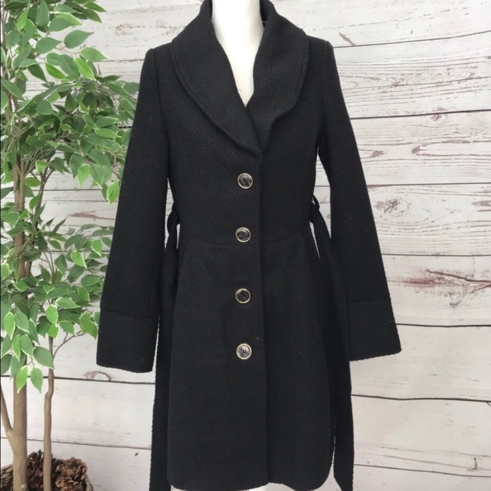 Steve Madden Coat with fur trum - Picture 3 of 5
